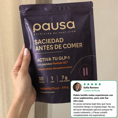 PAUSA® | Menos hambre mientras comés y menos antojos después de hacerlo