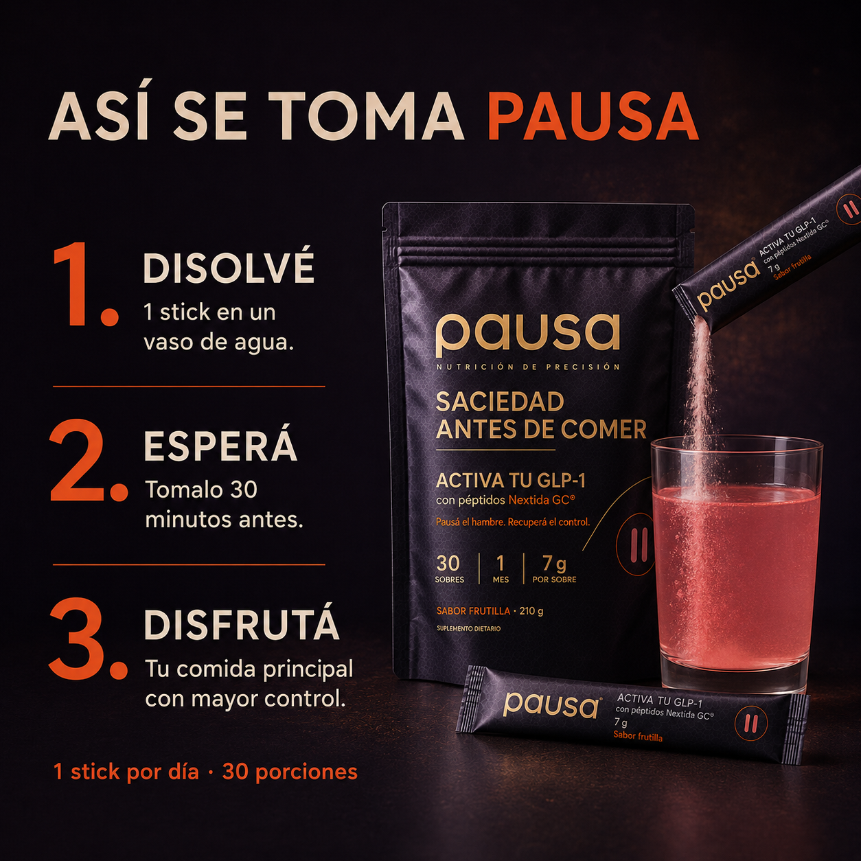 PAUSA® | Menos hambre mientras comés y menos antojos después de hacerlo
